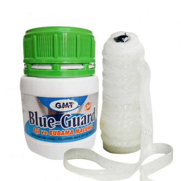 250 GR BLUE GUARD AŞI MACUNU VE AŞI BANDI 2Lİ PAKET HER AŞI TİPİNE UYUMLU SIVI AŞI MACUNU 50 METRE SİLİKONLU AŞI BANDI ürün görseli 1