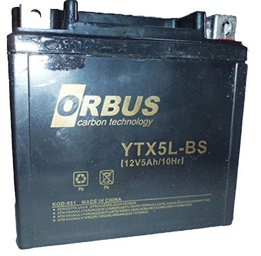 Orbus YTX5L-BS 12V 5A Motosiklet Aküsü (114 X 70 X 106 MM) (1.8Kg) ürün görseli 1