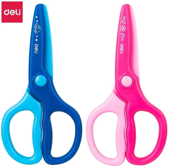 DELİ 6067 NEON ÇOCUK MAKASI 12cm BLİSTER ürün görseli 1