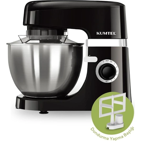 Kumtel Hamur Yoğurma 1800WATT 4.5lt Sm-02 Siyah ürün görseli 1