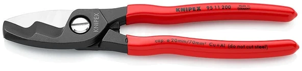 Knipex 95 11 KABLO MAKASI ÇİFT BIÇAKLI 200 MM - KNI9511200 ürün görseli 1
