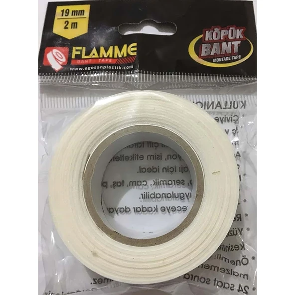 Çift Taraflı Köpük Bant 19mm x 2m - Resim 2