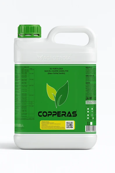 AGRO TROIA COPPERAS 5 Litre Bakırlı Gübre Çözeltisi Bakır Sülfat İçerikli  Bitki Güçlendirici ürün görseli 1