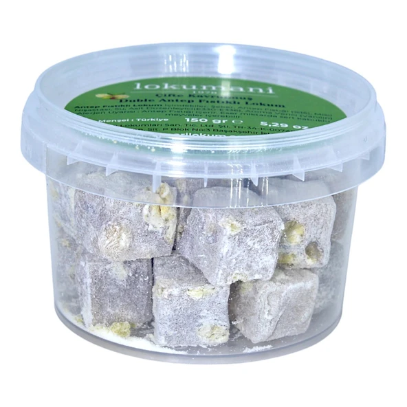 Çifte Kavrulmuş Duble Antep Fıstıklı Lokum 150 Gr ürün görseli 1