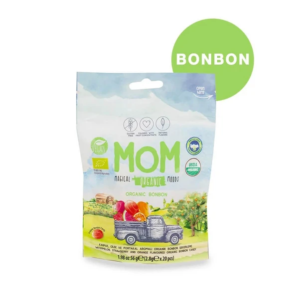 Mom Organik Bonbon Şeker 20'li Paket ürün görseli 1