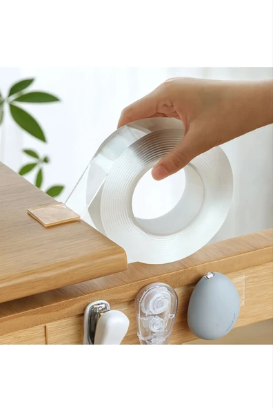Çift Taraflı Akrilik Yapışkanlı VHB Silikonize Köpük Montaj Bant 16mm x 183cm ürün görseli 1