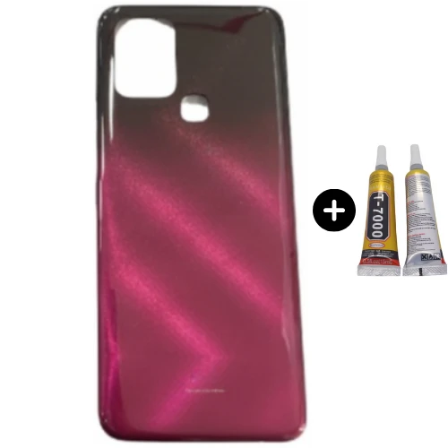 İnfinix Hot 10 Uyumlu Arka Kapak Kırmızı + B7000 ürün görseli 1