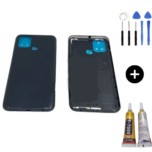 İnfinix Hot 10T Uyumlu Full Kasa Arka Kapak Siyah + Montaj Seti ürün görseli 1
