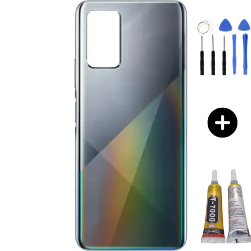 İnfinix Note 8 Uyumlu Arka Kapak Siyah + Montaj Seti ürün görseli 1