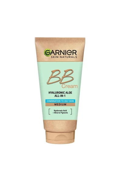 Garnier BB Krem Hyaluronic Aloe Yağlı Karma Ciltler Orta Ton 50 ml ürün görseli 1