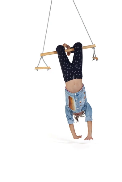 Trapez Ahşap Duyusal Salıncak Çocuk Aktivite Jimnastik Yoga Gelişim Salıncağı Sağlam Güçlü ürün görseli 1