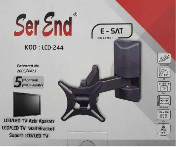SER END 10-27 İNC ÇİFT KOLLU HAREKETLİ ASKI APARATI ürün görseli 1