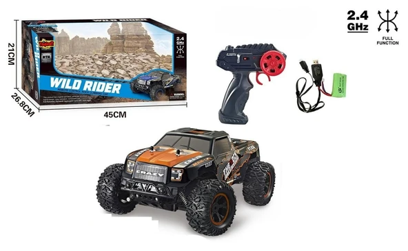 Şarjlı 1:10 RC Dev Off-Road Araba 15KM/H Hızlı Arazi Aracı  40 CM ürün görseli 1