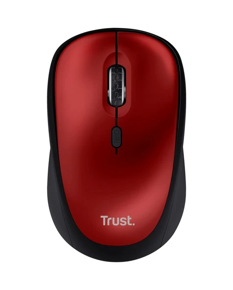 Trust 24550 Yvi+ Sessiz Kablosuz Optik Mouse Kırmızı ürün görseli 1