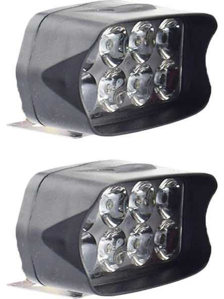 Motosiklet 12V 6500K 8 Led'ler Çift Yardımcı Sisli In Fark Lamba Süper Parlak ürün görseli 1