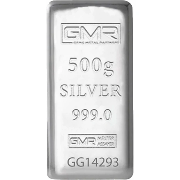GMR E-Gümüş 500 gr Külçe Gümüş ürün görseli 1