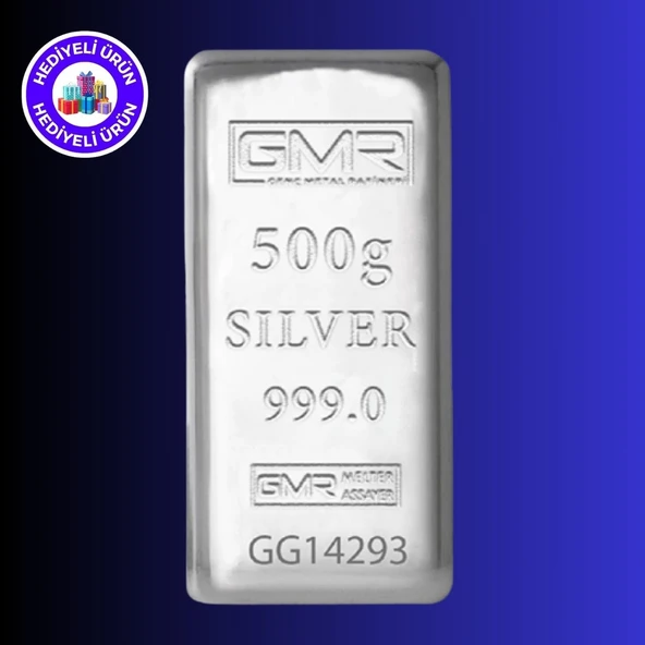 GMR E-Gümüş 500 gr Külçe Gümüş - Resim 2
