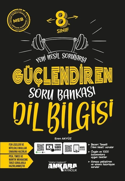 8. Sınıf Dil Bilgisi Güçlendiren Soru Bankası Ankara Yayıncılık ürün görseli 1