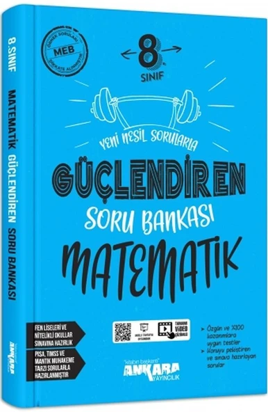 8. Sınıf Matematik Güçlendiren Soru Bankası Ankara Yayıncılık ürün görseli 1
