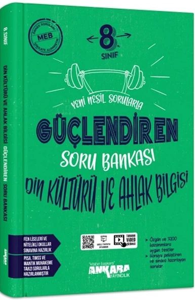 8. Sınıf Din Kültürü ve Ahlak Bilgisi Güçlendiren Soru Bankası Ankara Yayıncılık ürün görseli 1
