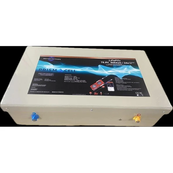 Prismacell 76,8 volt 105ah lifepo4 elektrikli araba yuki amy motor batarya ürün görseli 1