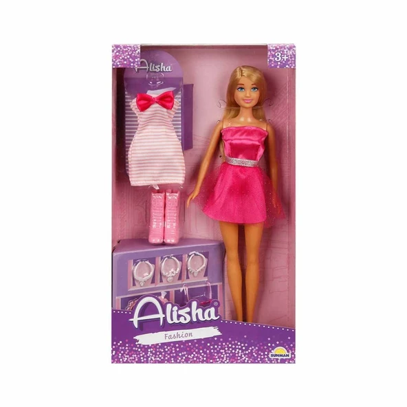 Sunman Oyuncak Bebek Alisha Gece Elbiseli 29Cm ürün görseli 1
