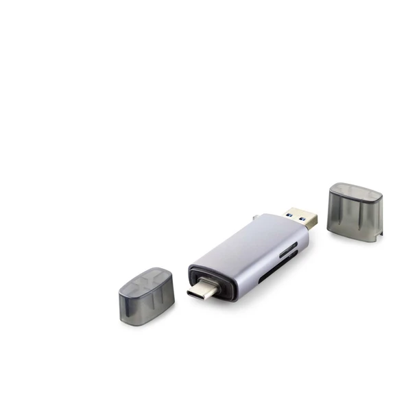 Card Reader Usb3.0 + Type-C All In One Gri HDX7031 ürün görseli 1