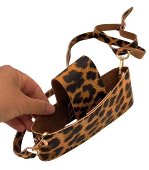 Angel Çanta Aksesuar Kapsül Model Leopar Renk Çanta Yapım Seti Light Gold  Metalli ürün görseli 1