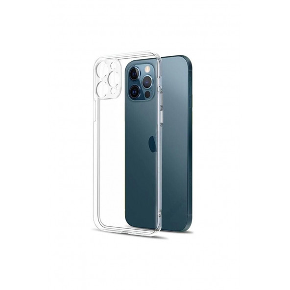 iPhone 12 Pro Kamera Korumalı Şeffaf Silikon Kılıf ürün görseli 1