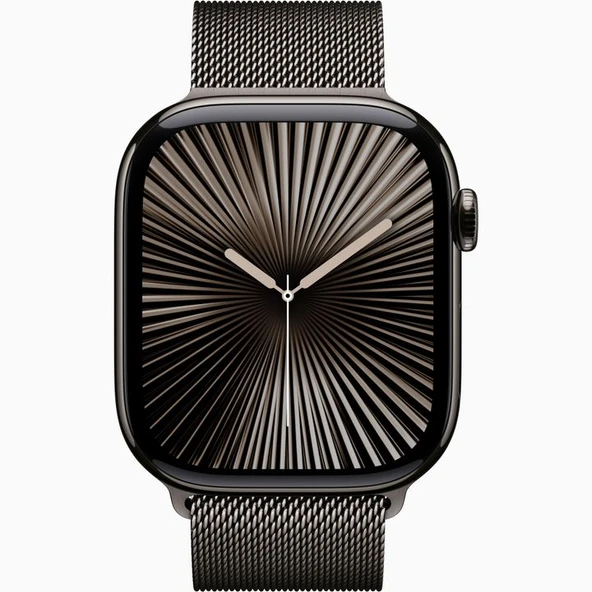 Apple Watch 10 GPS + Cellular 46 mm Arduvaz Kasa Akıllı Saat ve Arduvaz Milano Loop - S/M ürün görseli 1