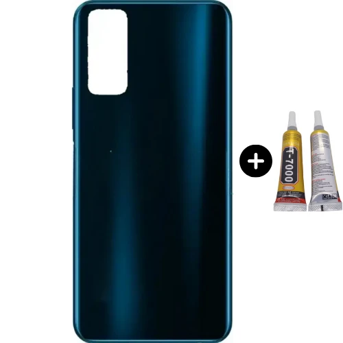 Vivo Y11S Uyumlu Arka Pil Kapağı Siyah + B7000 ürün görseli 1