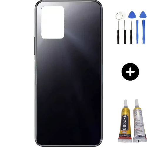 Vivo Y33S Uyumlu Arka Pil Kapağı Siyah + Montaj Seti ürün görseli 1