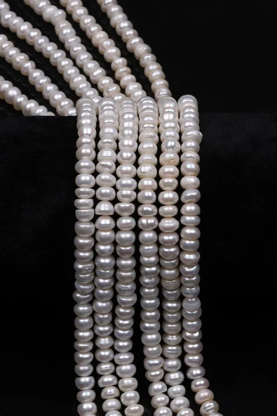 İnci Doğal Taş Dizi 3 x 5 mm Özel Kesim ürün görseli 1