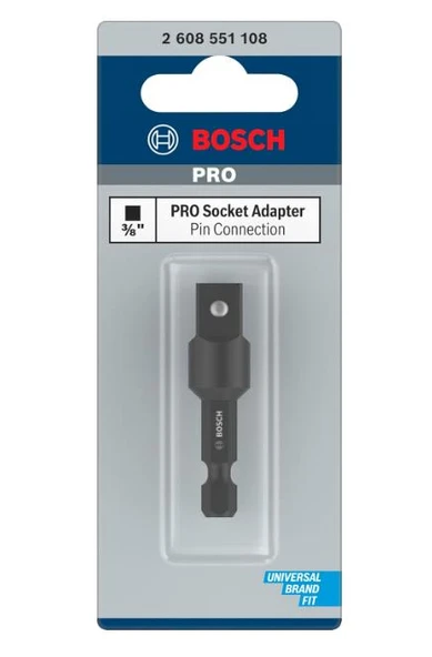 Bosch Impact Lokma Ucu Adaptörü Hex 3/8" - Resim 2