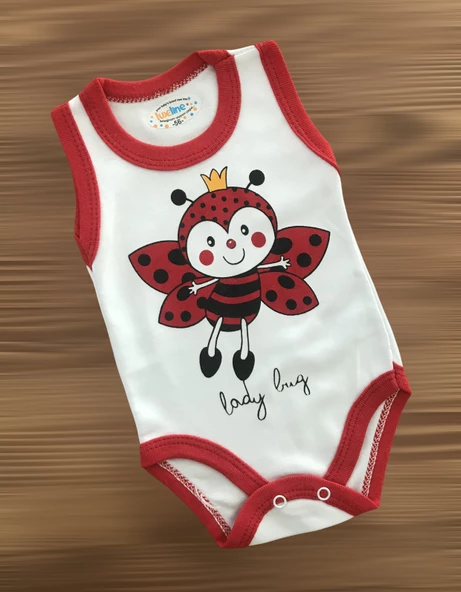Uğur Böcekli Askılı Çıtçıtlı Badi ürün görseli 1