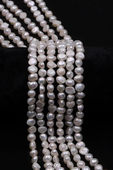 İnci Doğal Taş Dizi 5 x 8 mm Özel Kesim ürün görseli 1