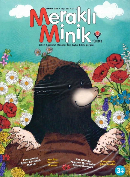 Meraklı Minik Dergi Temmuz 2025 (3-6 yaş) ürün görseli 1