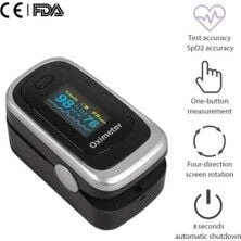 Pulse Oksimetre M170 Oksijen Satürasyon Ölçüm Cihazı Alarmlı ürün görseli 1