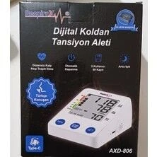 AXD-806 Türkçe Konuşan LCD Ekran Koldan Adaptörlü Tansiyon Aleti – Yeni AXD-806 ürün görseli 1