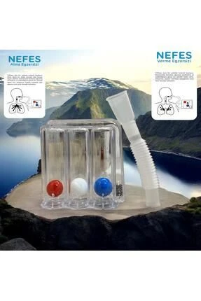 Medikaltec Rabır Triflo Solunum Egzersiz Cihazı Akciger Nefes Egzersiz Aparatı ürün görseli 1