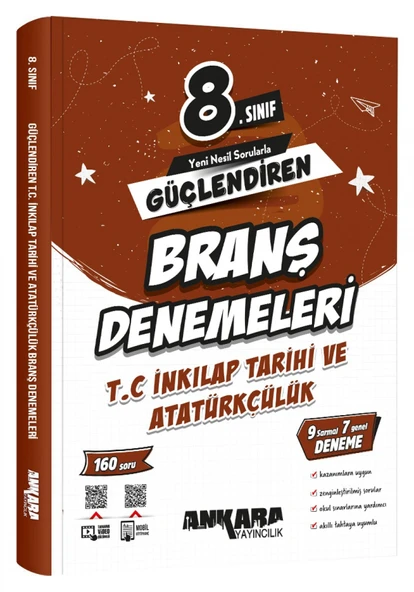 Ankara 2025 8. Sınıf İnkılap Tarihi Ve Atatürkçülük Branş Denemesi ürün görseli 1