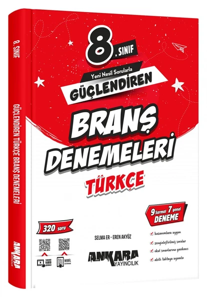 Ankara 2025 8. Sınıf Türkçe Branş Denemesi ürün görseli 1