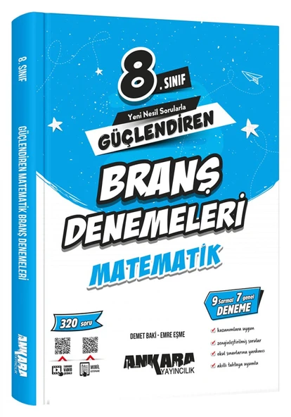 Ankara 2025 8. Sınıf Matematik Branş Denemesi ürün görseli 1