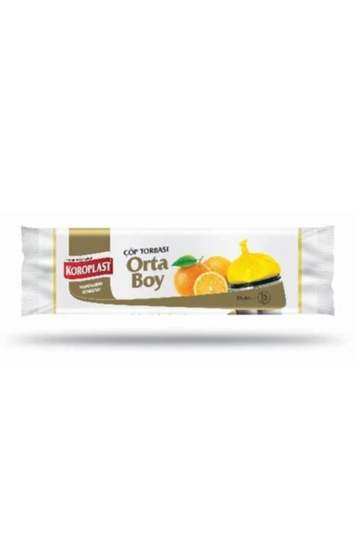 Koroplast Mandarin Kokulu Çöp Torbası Orta Boy 15'li ürün görseli 1