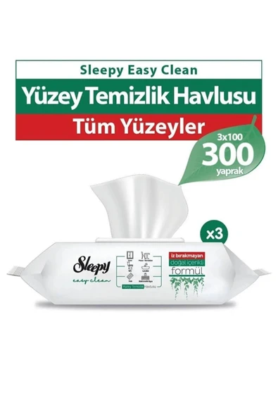 Sleepy Easy Clean Beyaz Sabun 100'lü 3 adet ürün görseli 1