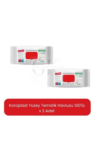 Koroplast Yüzey Temizlik Havlusu 100lü x 2 Adet ürün görseli 1
