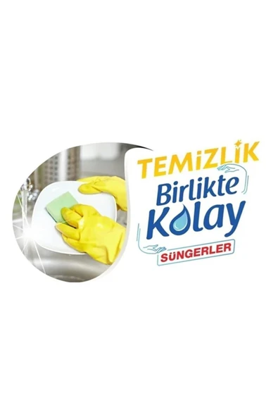Koroplast 5 Li Oluklu Bulaşık Süngeri - Resim 2