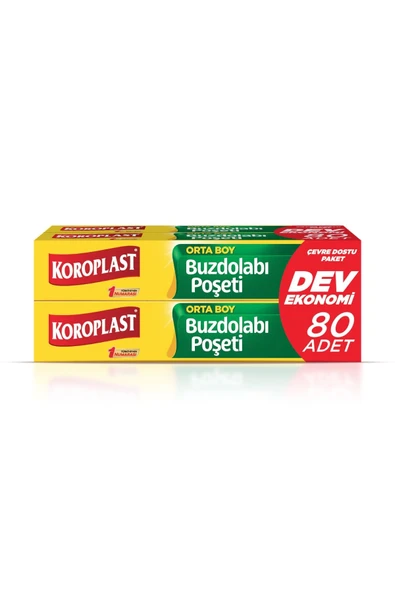 Koroplast Orta Boy Buzdolabı Poşeti 80’li Ekonomik Paket ürün görseli 1
