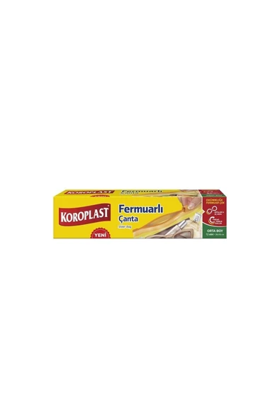 Koroplast Fermuarlı Çanta Orta Boy 20cm*18 Cm ürün görseli 1