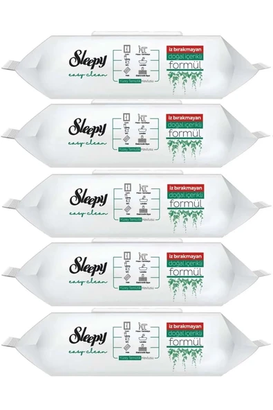 Sleepy Easy Clean Yüzey Temizlik Havlusu 100 Yaprak (5 Li Set) ürün görseli 1